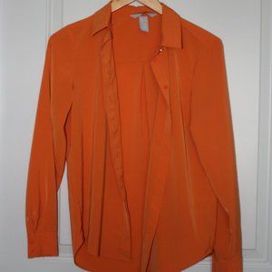 Orange button down with collar